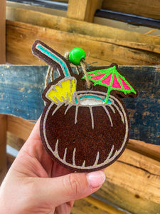 Coconut Drink Lime Green Umbrella (Brazilian Coconut Scent)